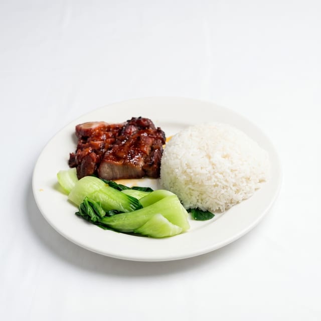 Vegetables with Steamed Rice.