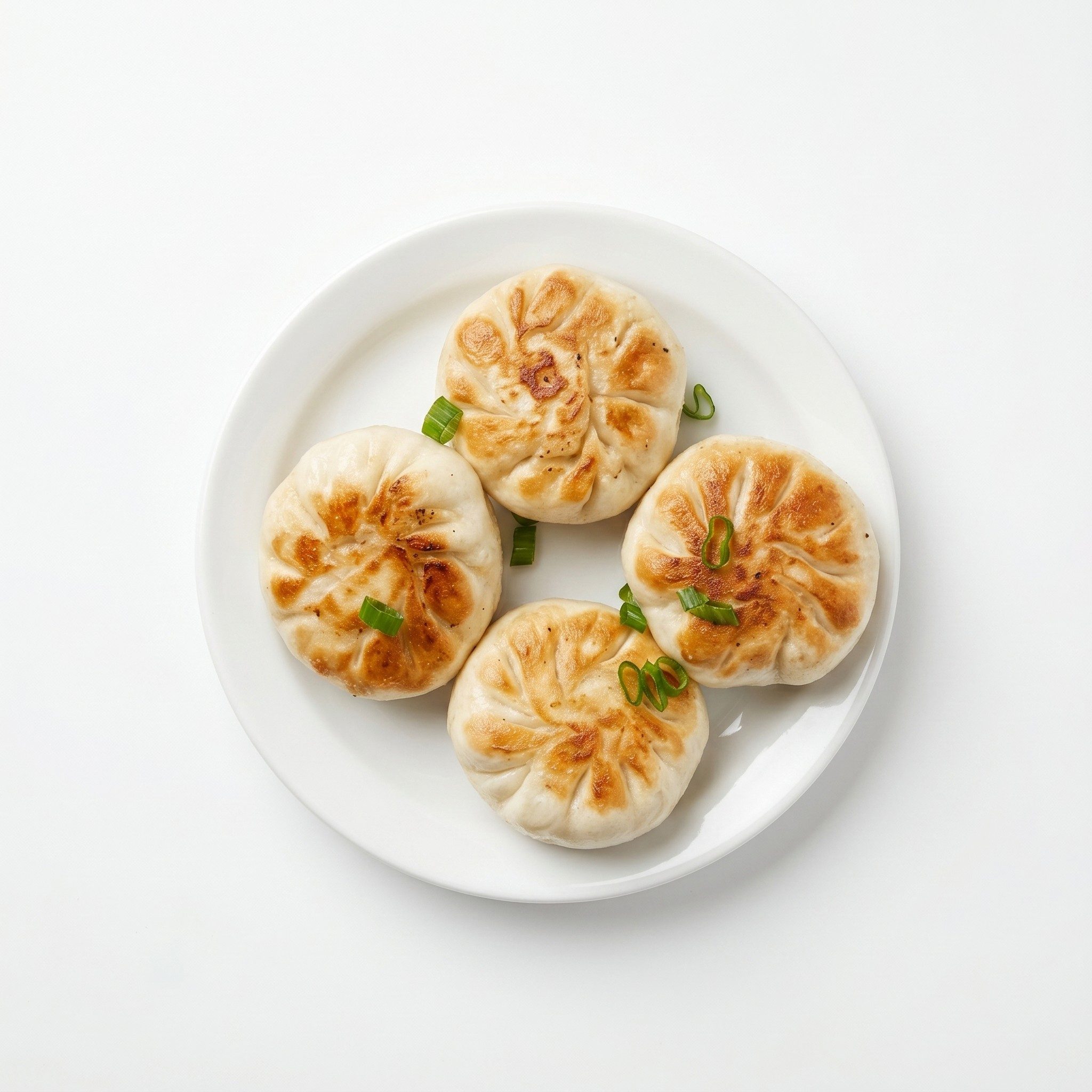 Pan-Fried Vegetable Pork Buns.