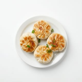 Pan-Fried Vegetable Pork Buns